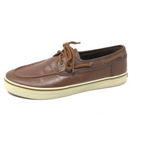 Nautica Boat Shoes Mens 7.5 Spinnaker Brown Laces - image 1